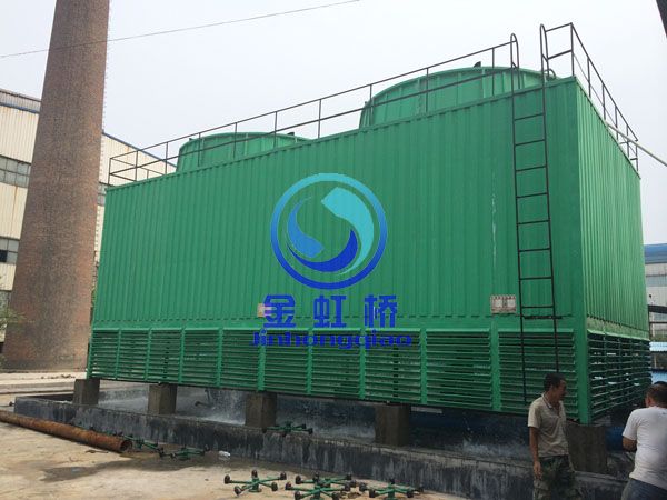 安裝在在焦作萬方鋁業的無填料冷卻塔