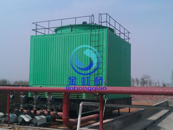 安裝在孟州河陽(yáng)酒精的無填料冷卻塔